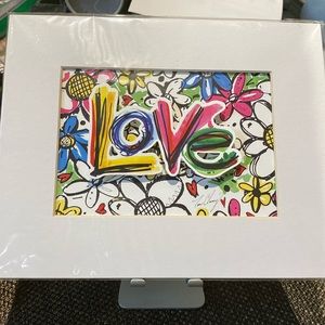 Brighton Tom Clancy LOVE Art from the Scribble Garden Collection - Brand New